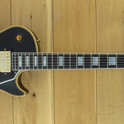 Gibson Custom M2M 1957 Les Paul Custom Reissue 2-Pickup VOS Ebony Carmelita Neck Lightweight Body 75577 image 1