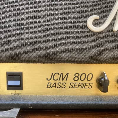 Marshall JCM 800 Bass Series Model 1992 100-Watt Head 1980s - Black image 2