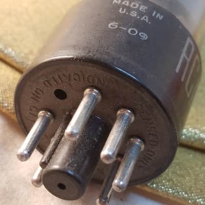 RCA Perfect 0% Tight Matched Pair (2) 6V6GT tNOS AT1000 TESTED Vacuum Tubes greyglass black plate Beam Power 6V6 1945-1958 image 16