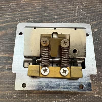 80s Kahler 2300 Type Tremolo Bridge Chrome No Logo w/ Nut Arm Bar image 6