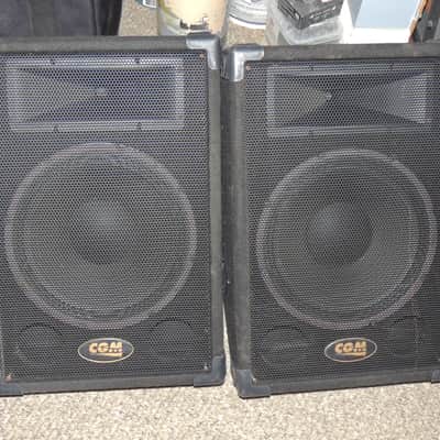 CGM 12 INCH FLOOR MONITOR SPEAKER (PAIR) Black image 1