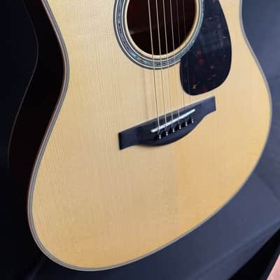 Yamaha LL16M Mahogany Dreadnought Acoustic-Electric Guitar Natural w/ Case (568) image 5