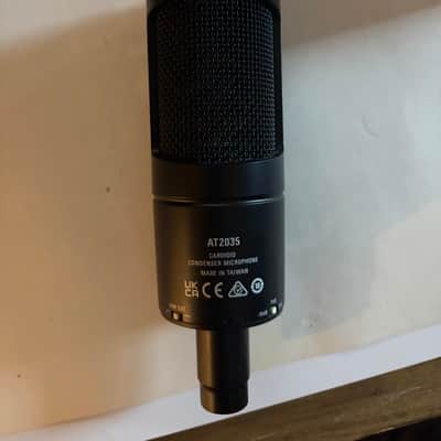 Audio-Technica AT2020 Large Diaphragm Cardioid Condenser Microphone 2010s - Black image 2