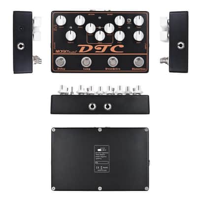 Mosky DTC Analog Multi-function Guitar Effect Pedal features distortion, overdrive, loop, delay.  image 4