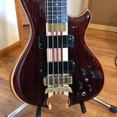 Alembic Mark King Signature Deluxe 5 String Bass w LED's Cocobolo Balance K Omega 2005 image 2