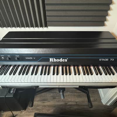 Rhodes Mark V Stage 73 73-Key Electric Piano 1984 - Black image 1