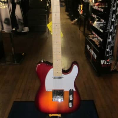Amati Tele-Style Single Coil Electric Guitar Cherry Sunburst w/ Gig Bag 30TCHG image 8