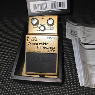 Boss AD-2 Acoustic Preamp Pedal 2016 - Present - Bronze image 2