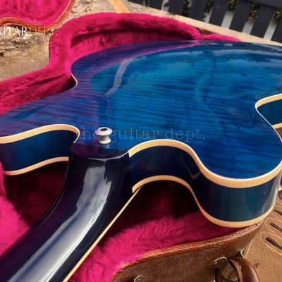 ♚Vintage♚RARE♚2002 Gibson ES-335 Dot Figured♚ BEALE STREET BLUE ♚AAA TIGER FLAME♚8.5LBS image 18