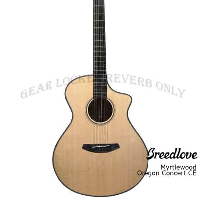 Breedlove Oregon Concert CE all solid Sitka Spruce & Myrtlewood acoustic electric guitar image 2