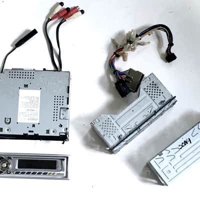 Kenwood KDC-419 CD Receiver Car Stereo Extras Cages Cables Wiring Harness Rare image 1