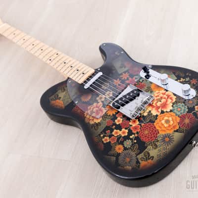 2011 Fender Telecaster Black Floral TL69-SPL Non-Catalog Limited Edition, Near-Mint w/ Case, Japan MIJ image 11