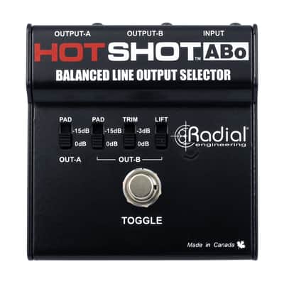 Radial Engineering HotShot ABO Line Output Selector with Toggle Switch for One Push Operation image 1