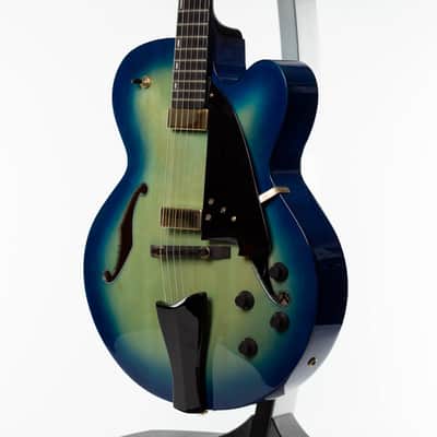 Ibanez AFC155-JBB Contemporary Archtop 2017 Jet Blue Burst image 12