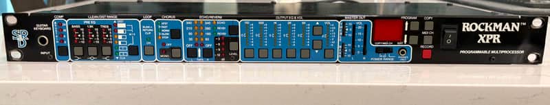 Vintage SR&D Rockman XPR 100 Midi Programmable Stereo Multi-Processor BUNDLE w/ Original MIDI Pedal Board & Original Manual – 100% Operational image 1