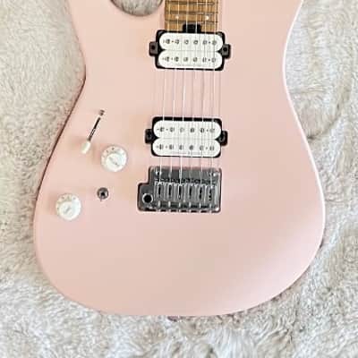 Charvel Pro-Mod DK24 HH 2PT CM LH Electric Guitar, Caramelized Neck, Shell Pink image 1