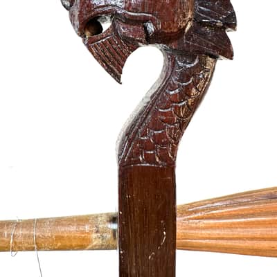 Electric Erhu chinese violin experimental instrument Electric Ehru 1970s Snakeskin image 5