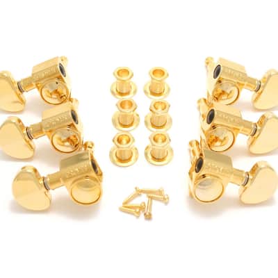 Grover 102G Original Rotomatic Tuners 3 +3 Gold Finish image 2