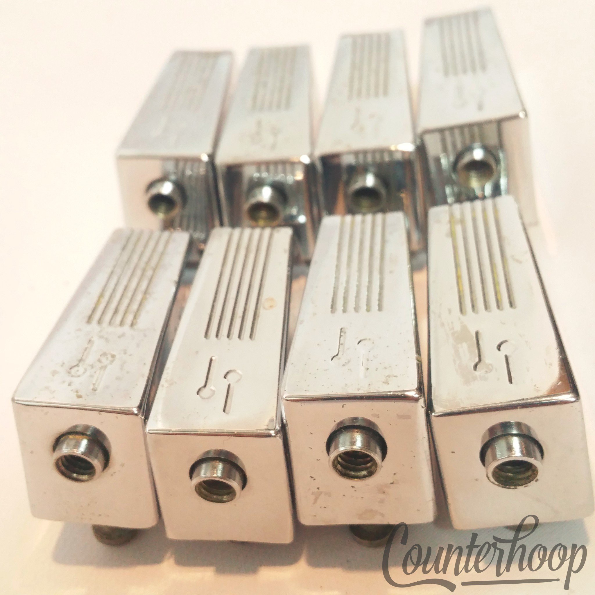 Sonor 8x Phonic Bass/Tom/Floor Drum Lugs Chrome Vintage 60s Super Champion Set* - Excellent / 6.95/24.95 — main photograph