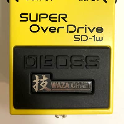 Used Boss SD-1W Waza Craft Super Overdrive Guitar Effects Pedal image 2