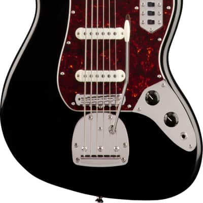 Squier Classic Vibe Bass VI 6-String Bass Guitar, Laurel Fingerboard, Black image 1