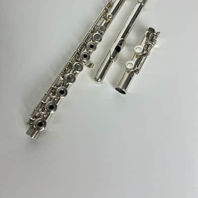 Haynes Flute - Sterling Silver,Open-Hole,inline,C-Foot image 2