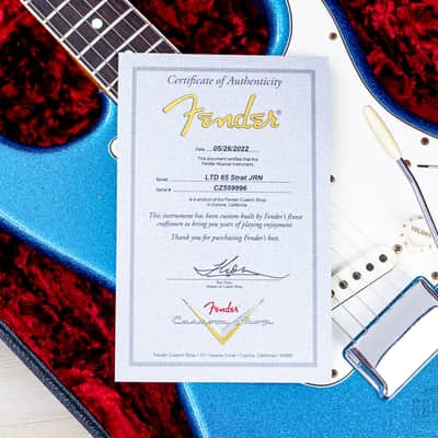 2022 Fender Custom Shop Limited Edition ‘65 Stratocaster Journeyman Relic Aged Blue Sparkle, Mint w/ Case, COA, Tags image 21