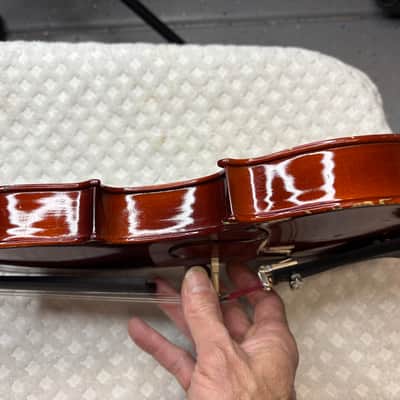 VINTAGE LIDL HAND CRAFTED IN LUBY CZECH REPUBLIC 3/4 VIOLIN MODEL 220 CASE/BOW image 10