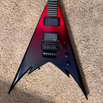 Jackson Pro series Demmelition King V 2013 - 2018 - Red with Black Bevels image 2