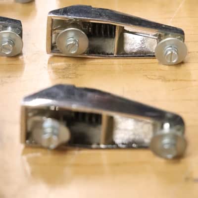Remo Chrome Tom Drum Lugs 16pk Vintage 1980's image 13