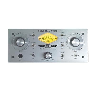 Universal Audio 710 Twin-Finity Single Channel Tone-Blending Mic Preamplifier and DI Box, 20Hz-100kHz Frequency Response, 600 Ohms Output Impedance image 2