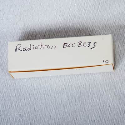 Radiotron ECC803S Preamp Tube – Tests Strong – Rare Long Plate 12AX7 Variant image 5