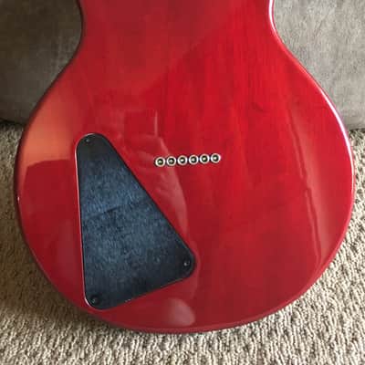 1991 Hamer USA Sunburst flat top with Sustain Block , Cherry Sunburst w/ OHSC image 6