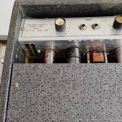 Silvertone Model 1481 - 5-Watt 1x8 Guitar Combo - 1963 - 1968 - Diamond Cut Speaker Hole - Gray Leatherette - Local Pickup Only image 18