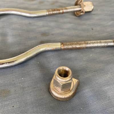 Lot of 2 TOCA Bongo (Conga?) Lug w/round and horseshoe washer & Bolt from Bongos image 2