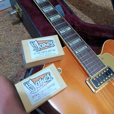 Gretsch G6120T-55 Vintage Select 2012 Chet Atkins Hollow Body with Bigsby Vintage Orange Stain image 8