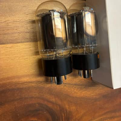 NOS date code and tight current matched pair 1969 RCA 6L6GC black plate tubes image 7