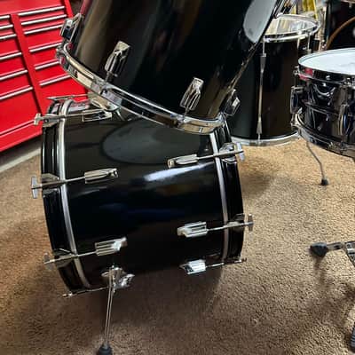 TAMA IMPERIALSTAR FOUR PIECE SHELL PACK - BLACK / WHITE image 11