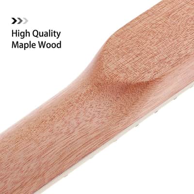 Electric Guitar Neck DIY For Gibson LP Guitars Parts Replacement 22 Fret Mahogany Neck Rosewood Fretboard with White Trapezoid Dots Inlay Natural image 4