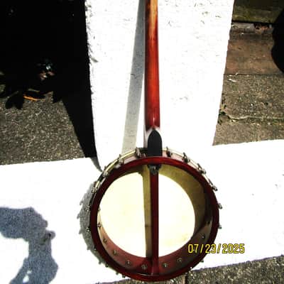 Vega Tenor Banjo, 1920's, Groton, Ct., 11" Head, Tone Ring, 18 Frets, Interesting image 6
