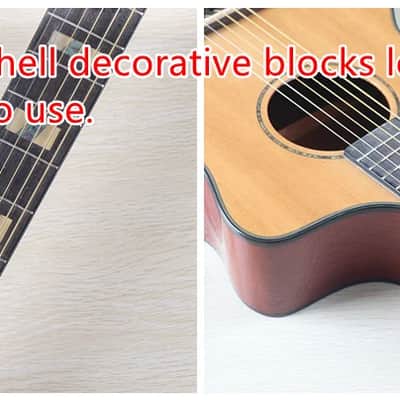 Acoustic Electric Solid Spruce Top Guitar, Mahogany Neck, Rosewood Fingerboard image 4
