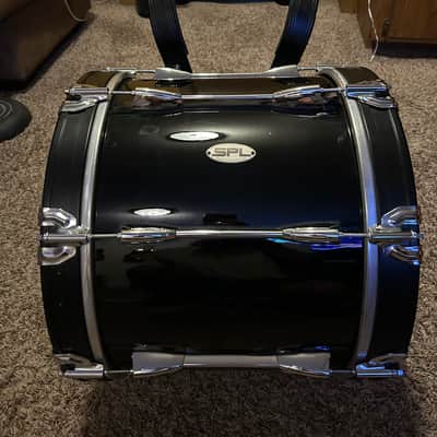 Sound Percussion Labs 18” Marching bass drum w/ harness and mallets 2024 - Gloss black image 3
