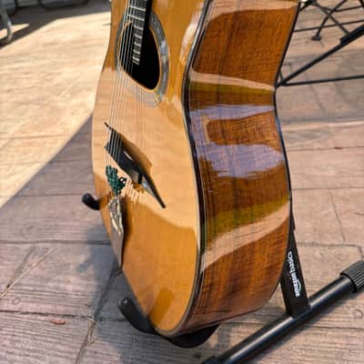 Dell Arte Grand Bouche, John Kinnard Solid Flame Koa With BigTone Pickup image 9