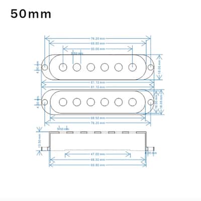 Light Blue Guitar Strat Style Single Coil Pickup Covers, Knobs, Switch Tip image 4