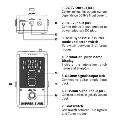 JOYO JF-19 Buffer  Pedal And Tuner Pedal,price include the import duty for US buyer image 7