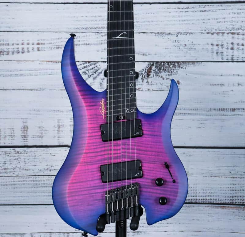 Legator Ghost G7FSS Multiscale Headless7-String Electric Guitar | Hyper Nova Blue image 1