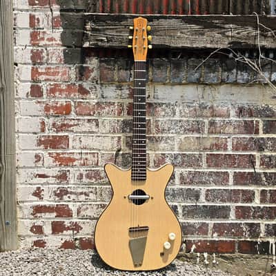 1965 Danelectro 5015 Convertible - Hollowbody Electric Acoustic Guitar - White image 1