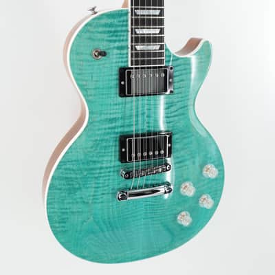 Gibson Les Paul Modern Figured Guitar w/ Hardshell Case - Seafoam Green image 2