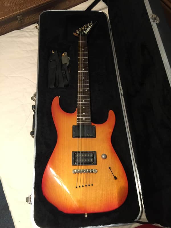 1988 Jackson USA "Dinky" Cherry Sunburst - String Thru Body - San Dimas - RARE Hardtail.!! image 1