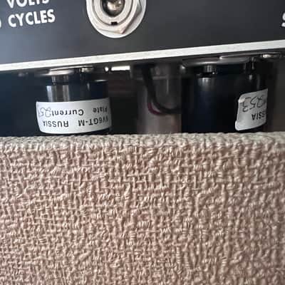 Original 1962 Fender Princeton Amp USA FULLERTON brownface image 13